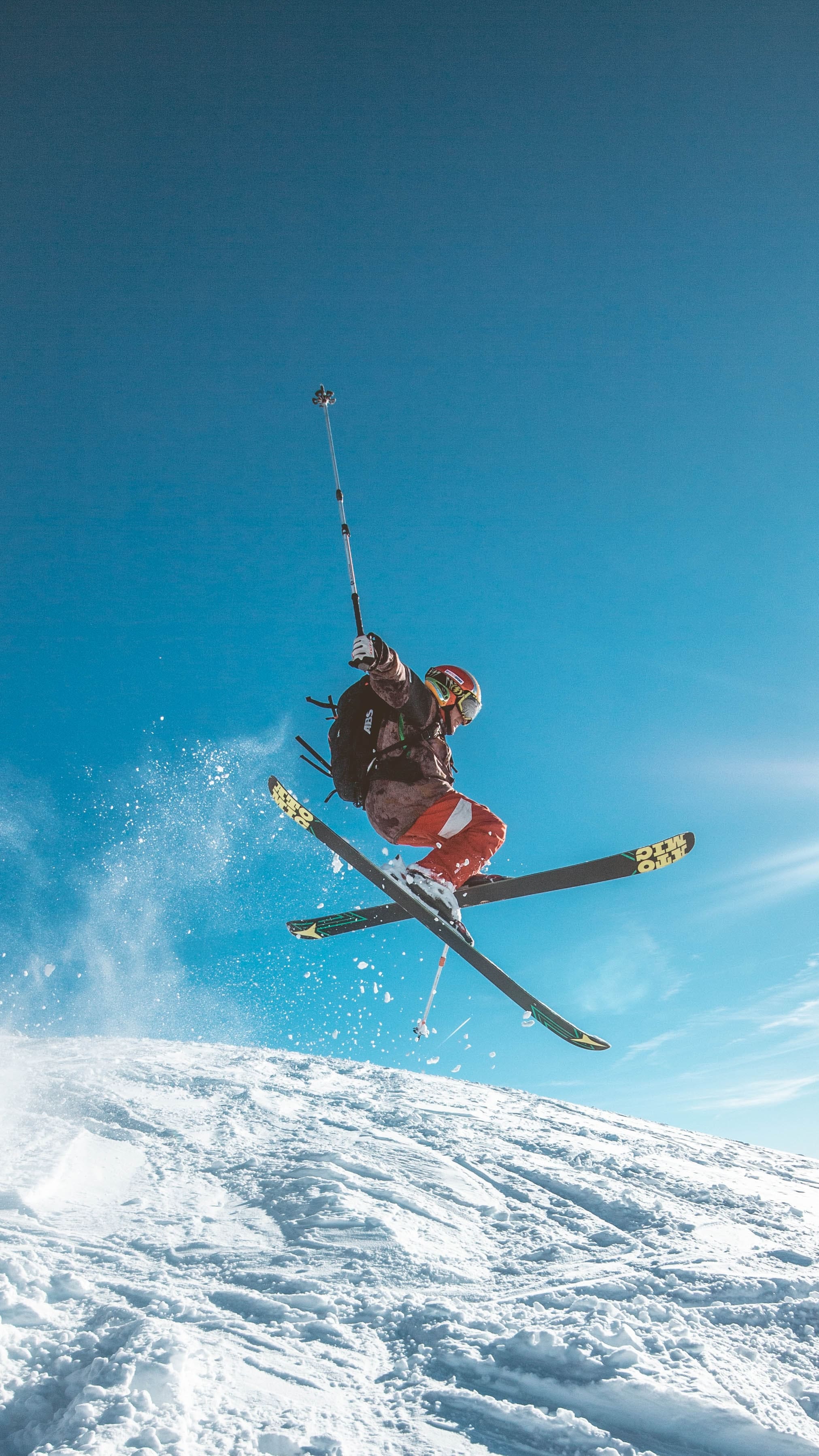 Skier, vue en gros plan